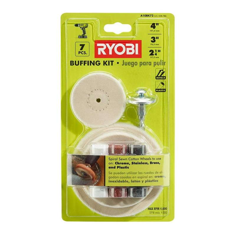RYOBI A10BK72 Metal Buffing Kit (7-Piece)
