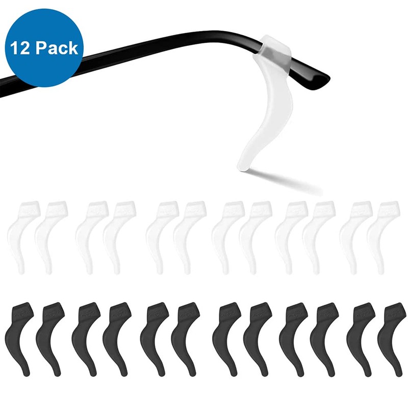 MMOBIEL 12 Pairs Universal Silicone Ear Grip Hooks Anti-Slip Temple