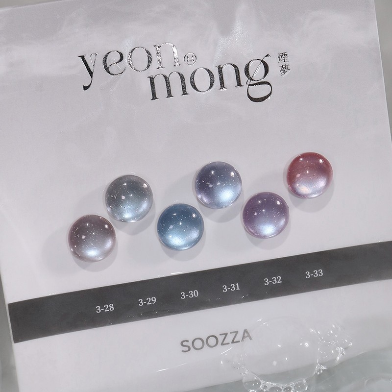 Sujja Gel 3 Lotus Dream 6 Type Set Glitter Magnetic