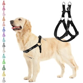 PUPTECK Dog Harness, Stray Tag, Dog Harness, Throat Friendly Harness, Pet Supplies, Dog Harness, Adjustable, Easy to Put on and Take Off, Lightweight, Breathable, Comfortable, Low Strain, Durable