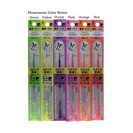 Pilot Hi-Tec-C Coleto 0.4mm Aqueous pigment gel ink (Fluorescent 6 Colors Refill Set)