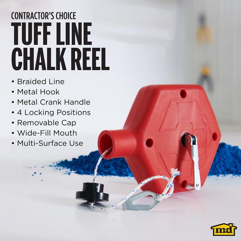 M-D Building Products 00760 ABS Tuff Line Chalk Reel 100ft