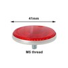 LT Easiyl 2PCS Electric Vehicle Red Round Reflectors Diameter 41mm