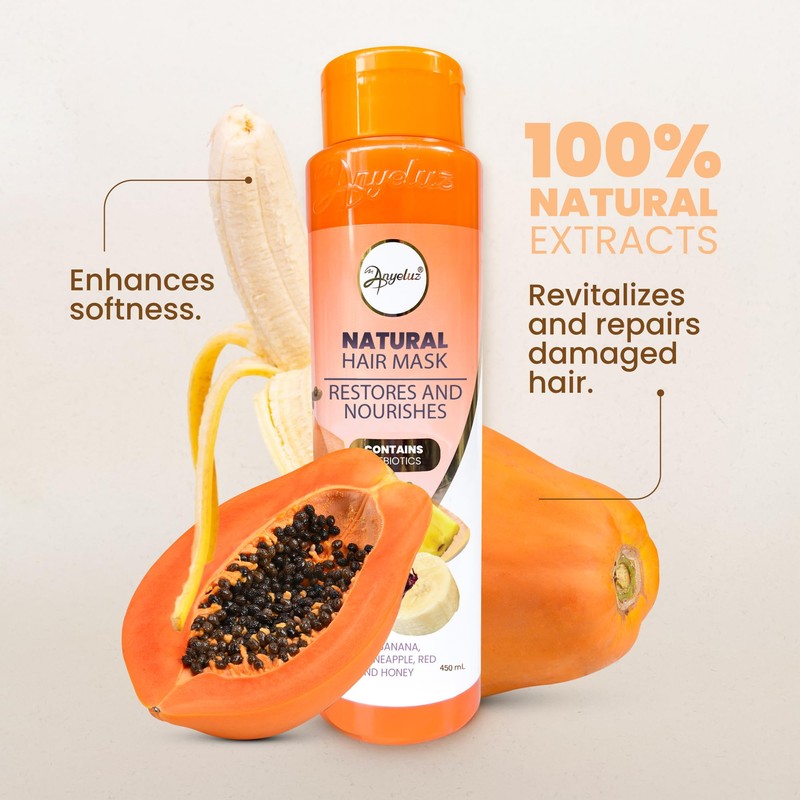 ANYELUZ Hair Mask with Banana and Fruit Extracts – For