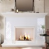 CRE8TIVE 4 Sheets White Subway Tile Peel and Stick Backsplash
