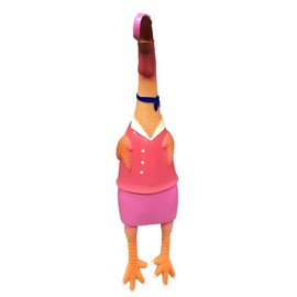 Latex Chicken Design Dog Toy (Girl)