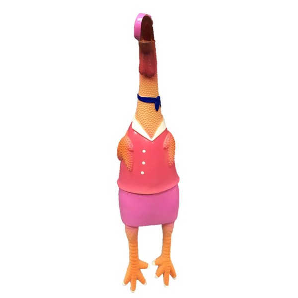 Latex Chicken Design Dog Toy (Girl)