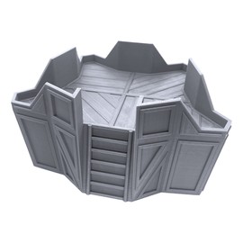 EnderToys Star Turret, 3D Printed Tabletop RPG Scenery and Wargame Terrain for 28mm Miniatures