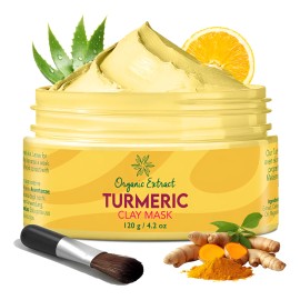Mascarilla Facial De Cúrcuma (120 G) Con Vitamina C, Aclarad