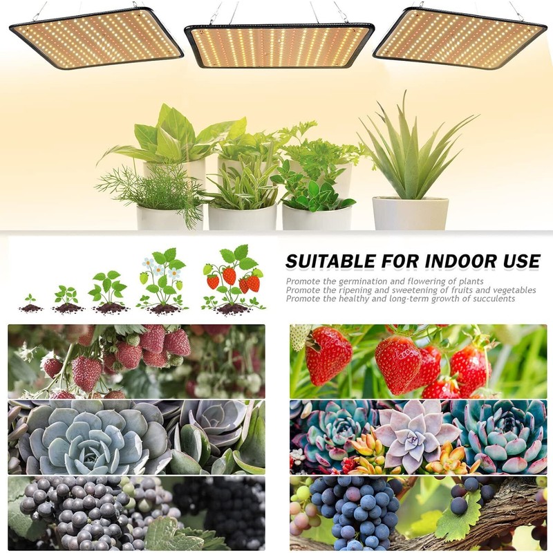 LED Grow Light Panel 2000W Lamp for 3 x 3