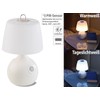 Lunartec Wireless Bedside Lamp: Set of 2 LED Table Lamps,