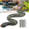 10pcs Inflatable Snakes Toy Scary Snake for Garden Farm Swimming