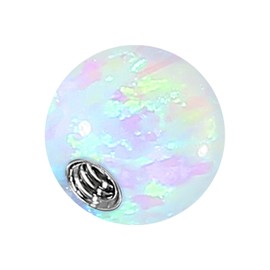 Piercingline® Synthetic Opal Screw Ball with Surgical Steel Thread