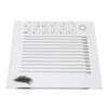 20x20cm Eyelash Extension Plastic Tray Clear Scale Transparency Eyelash Extension