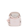 Kipling City Zip Mini Metallic Backpack Pink Shine