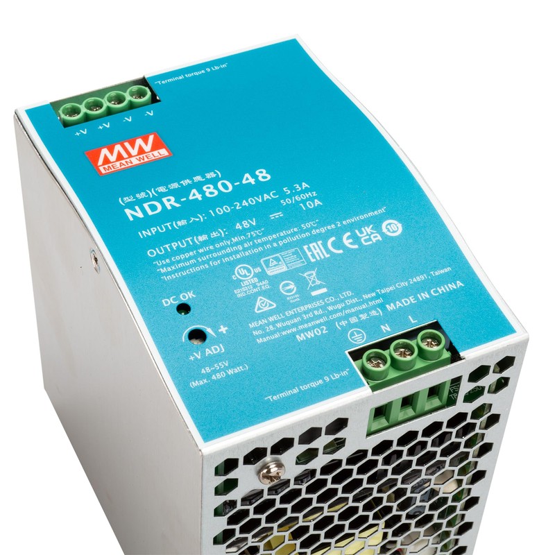 Mean Well NDR-480-48 AC to DC Power Supply