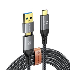 Yottamaster 40Gbps USB C Cable for Thunderbolt 4, 100W Charing Cable with 8K@60Hz Video Output, Braided USB C/A to C Cable for Phone/Laptop/Tablet/USB C Device [4.9ft]