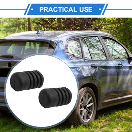 VekAuto 2 Pcs Car Door Shock Absorber, Universal for Car Rubber Black