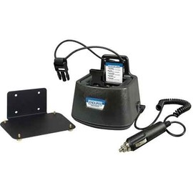 Endura Single Slot Vehicle Charger with Replaceable Pod for Midland STP-105B and STP-404A Li-Ion and LiPo Batteries