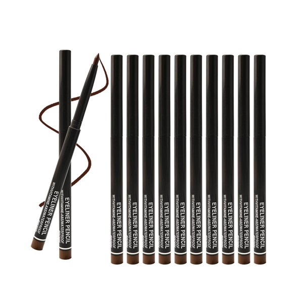 Matte Black Eyeliner Pencil, Waterproof Long- lasting Waterline Gel Eyeliner,
