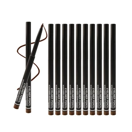Matte Black Eyeliner Pencil, Waterproof Long- lasting Waterline Gel Eyeliner, Eye Liner for Older Women 60 Plus, Delineador de ojos Contra El Agua, Retractable Eyeliner Pen for Women and Girls- #01