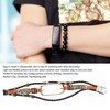 for Xiaomi Mi Band 7 Leather Strap Metal Snap Retro