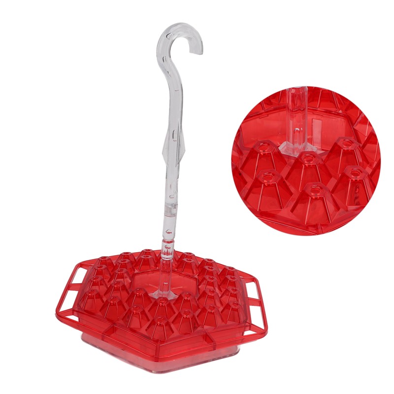 Hex Hummingbird Feeder Horizontal Hanging Bird Feeding Tray for Garden
