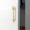 POVEFONK 10 Pack 3-3/4 inch(96mm) Brushed Brass Kitchen Cabinet Pulls