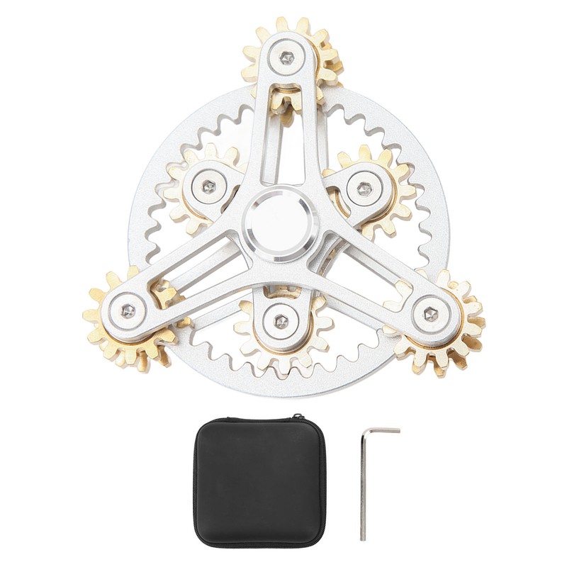 Fingertip Gear Toy 4 Gears Decompression Metal Finger Hand Brass
