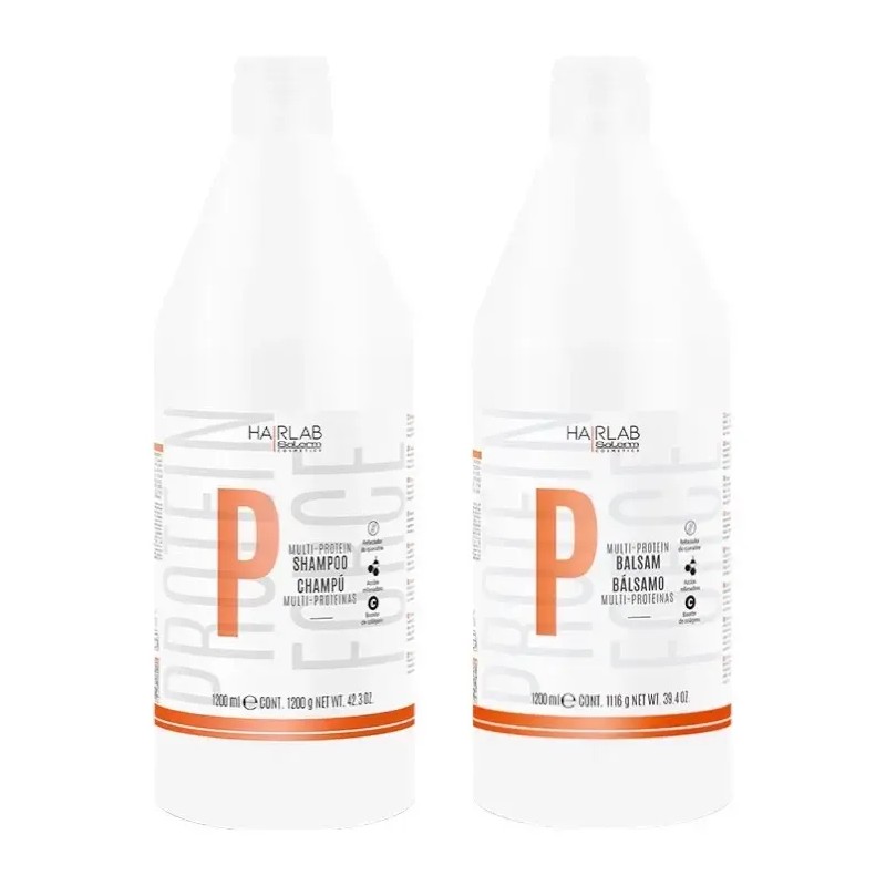 Salerm Shampoo Y Balsamo Multi Proteinas 1200ml C/u Hair Lab