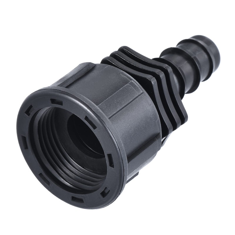 sourcing map ABS Hose Barb Fitting Coupler, 12mm Barb x