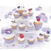 Staedter Haus Mini Blossom Paper Baking Tray, Purple, Pack of