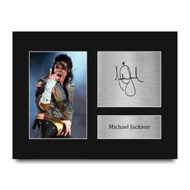 HWC Trading USL Michael Jackson Gifts Printed Signed Autograph Picture for Music Memorabilia Fans - US Letter Size