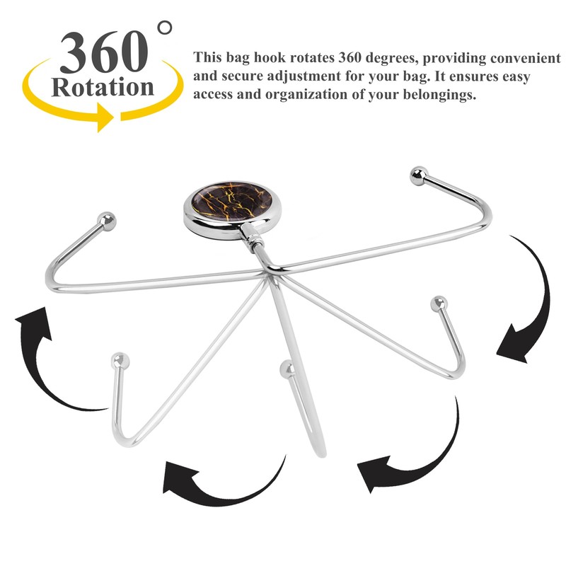 Cheliz Purse Hook Set of 3 - Hanger Table Hanger