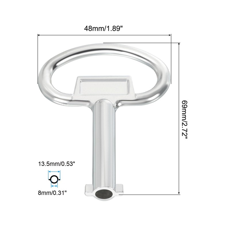 PATIKIL 13.5x5mm Socket Spanner Key, 6 Pack Electrical Cabinet Gas
