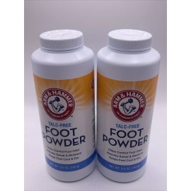 Arm & Hammer 2-Arm & Hammer Foot Powder Talc Free for Odor Control Dryness Absorbs Sweat 5oz.