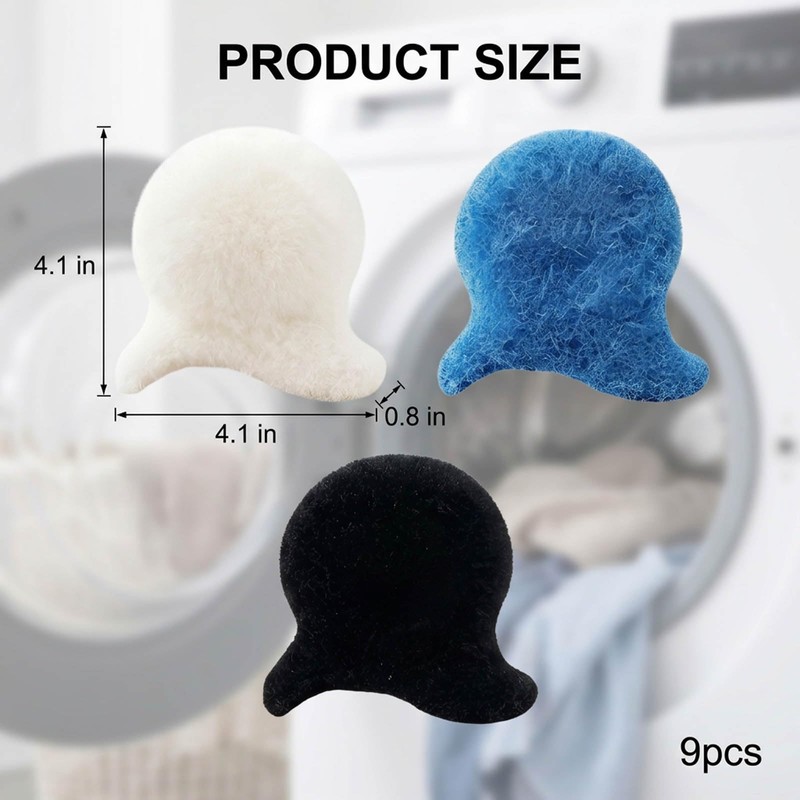 9 PCS Pet Hair Remover for Laundry, Laundry Pet Hair