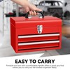 Auto Dynasty 14" Portable Tool Box Steel Metal Tool Boxes