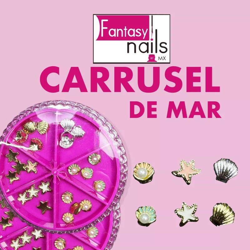 Carrusel Del Mar Decoración Para Uñas
