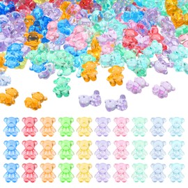 Keggaen 300Pcs Mini Resin Animals, Counting Bears Small Resin Tiny Mini Animals Figures to Hide Figurines in Bulk, Miniature Figurines, DIY Supplies Bear Toys are Suitable for Decorating Home Desks
