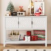FATORRI Console Sofa Table with Storage, Modern Entryway Table for