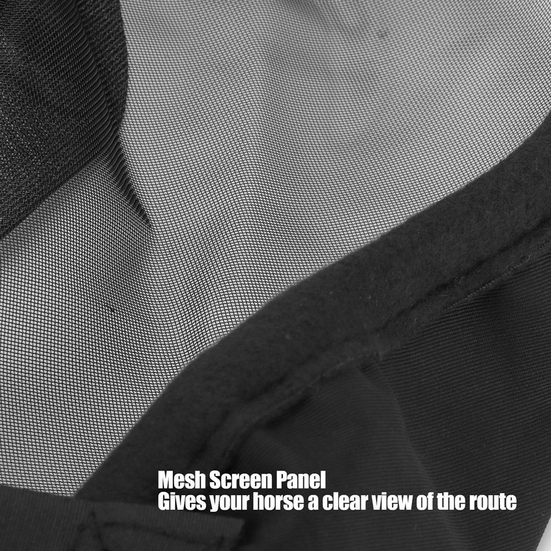 Horse Fly Mask Breathable and Comfort Soft Mesh Long Nose