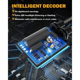 Auxbeam 2024 C20 Series H7 Light Canbus Decodificador de resistencia antiparpadeo sin errores, decodificador de luz mejorado de alta potencia, controladores Canbus, paquete de 2