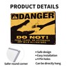 Custom Kraze Danger do NOT Feed The Alligators Reproduction Metal
