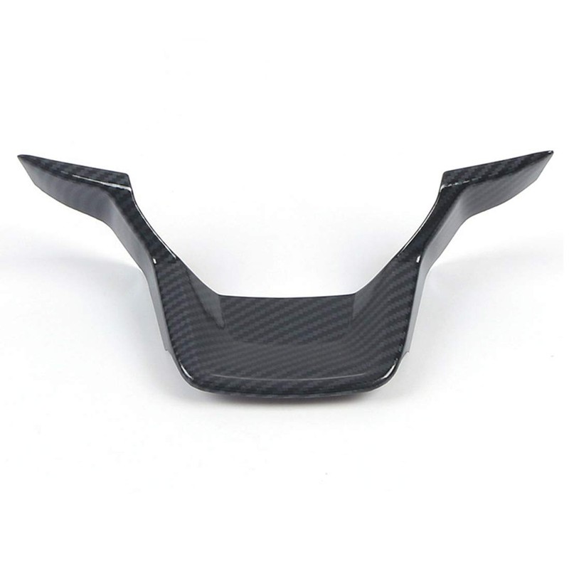 RUIHE 2pc Carbon Fiber Folor Steering Wheel Cover Trim Fit