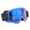 Children Ski Doublelayer Antifog Snow Antisnow Blindness Climbing Windproof Glasses(blue