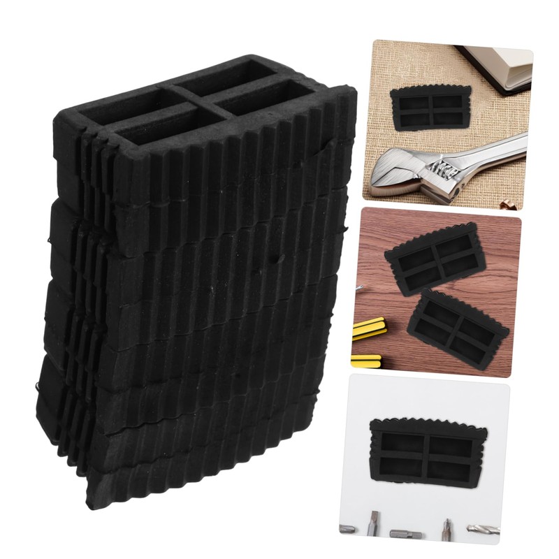 Operitacx 4 Stück Leiterfußabdeckung Gummifußabdeckungen für Leitern Nicht-Skid Ladder Pads