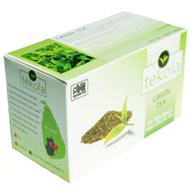 tekola, Ceylon Green Tea. A premium blend of 100% pure Ceylon Tea. Lively and pleasantly astringent, 2 packs of 25 tea bags (50 tea bags)
