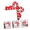 OSALADI 4sets Unique Christmas Decor Cane Candy Wall Stickers Decorative