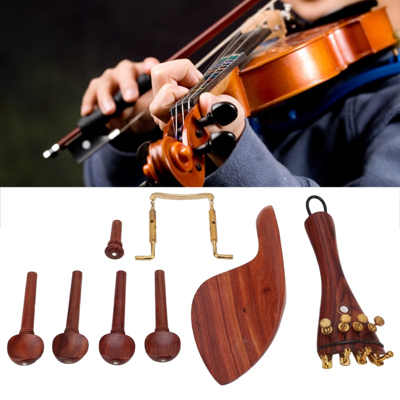 Violin Repair Parts Accessories High End Jujube Wood Tailpiece Chin
